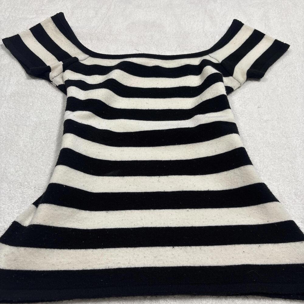 y2k grunge‎ striped fitted top - Picture 4 of 6